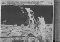 月面着陸の写真。 1969年（アポロ11号)