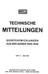 Hell Technische Mitteilungen Heft 1 1940